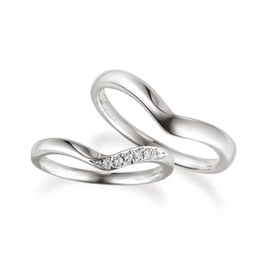 Twinning Story - 18K白金結婚戒指