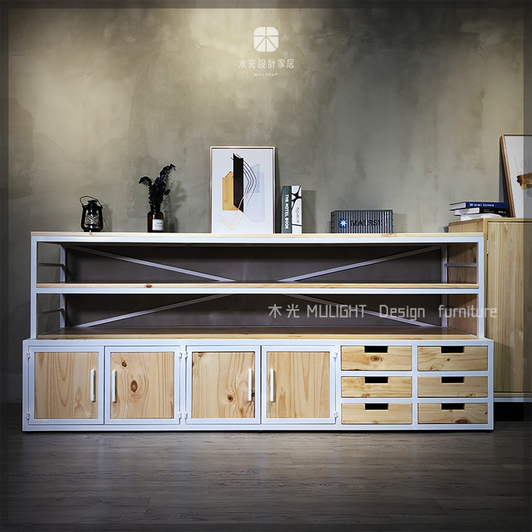 Bianca-純白實木多功能展示櫃|可訂製