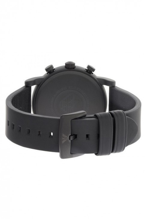 萬年鐘錶 - ARMANI   全黑紳士男錶  AR11133   表徑43MM