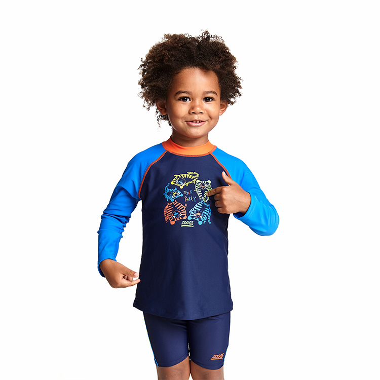 ZOGGS 幼童《老虎派對》長袖防曬衣