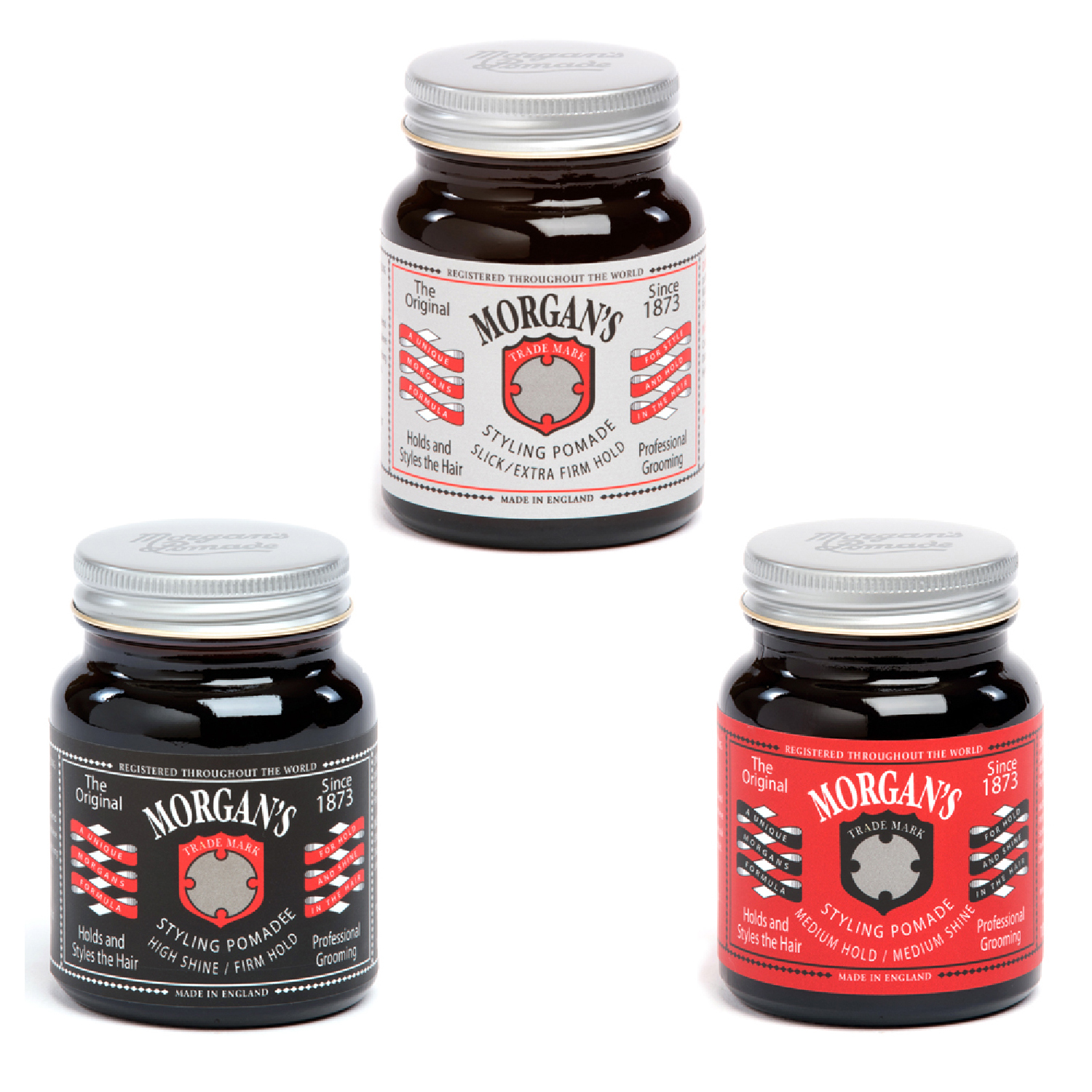 ★ 任2件 76折 ★ Morgan's - 超強力定型/ 強力定型 / 高重塑性 水洗式髮油