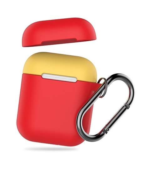 Airpods 專用 - 品牌保護套  撞色款 ( 1.4mm超薄掛鉤款 )