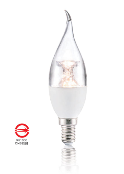 【拉尾｜CNS認證】LED 5W  水晶燈 蠟燭燈 燈泡