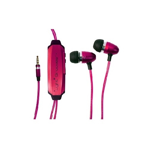Light Grooves 發光耳機粉紅色