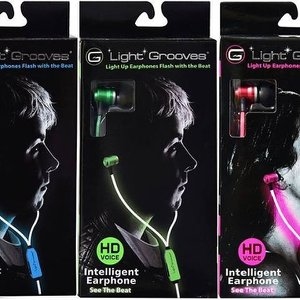 Light Grooves 發光耳機粉紅色