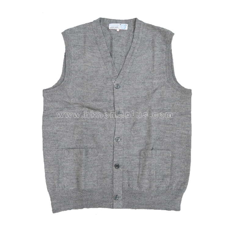 雪花牌: 童裝純羊毛開鈕背心 (4-16碼)