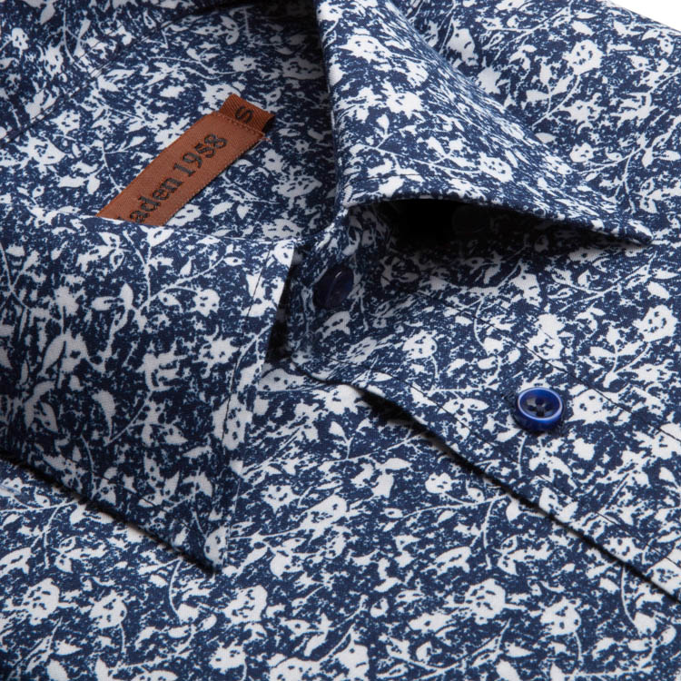 韓版防皺 藍潑墨款