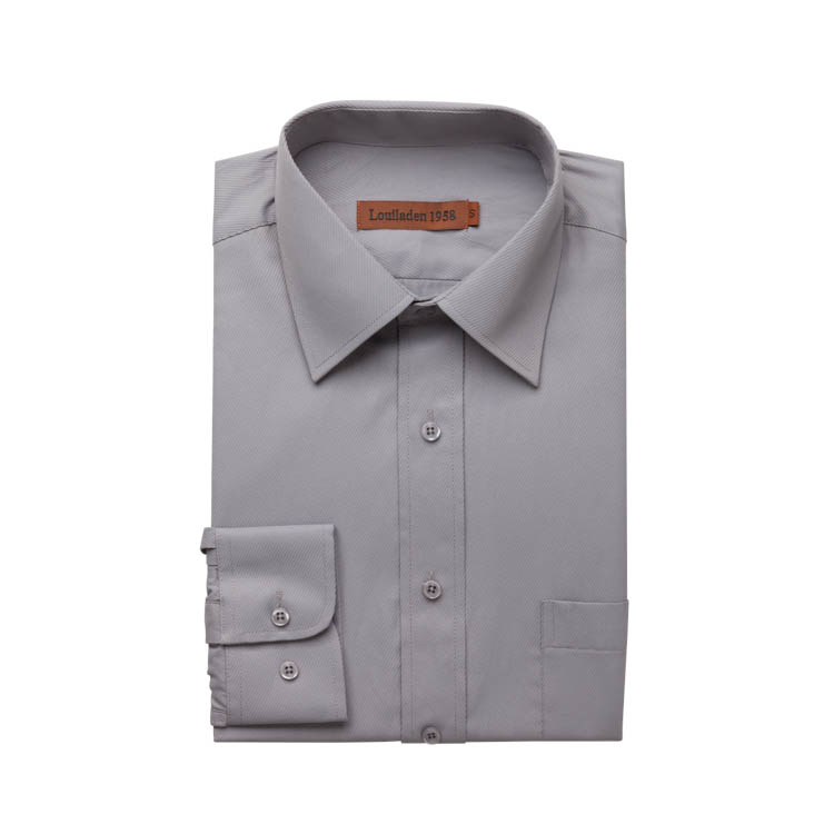 韓版防皺 灰色斜紋