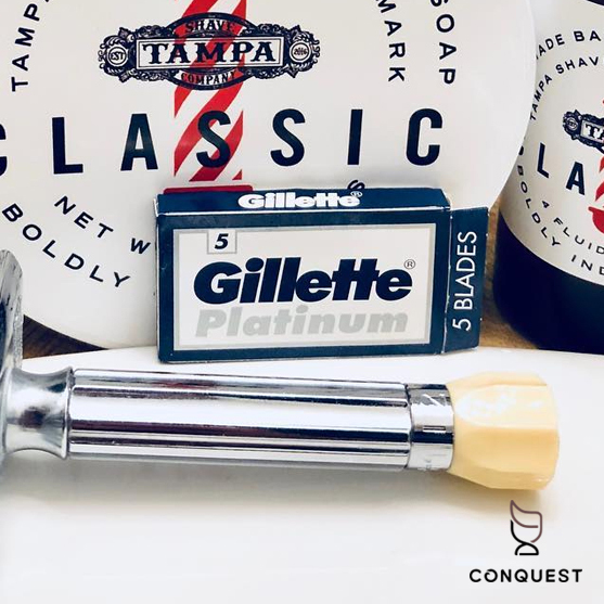 CONQUEST｜國外評選鋒利度第一名的刮鬍刀片，Gillette吉列