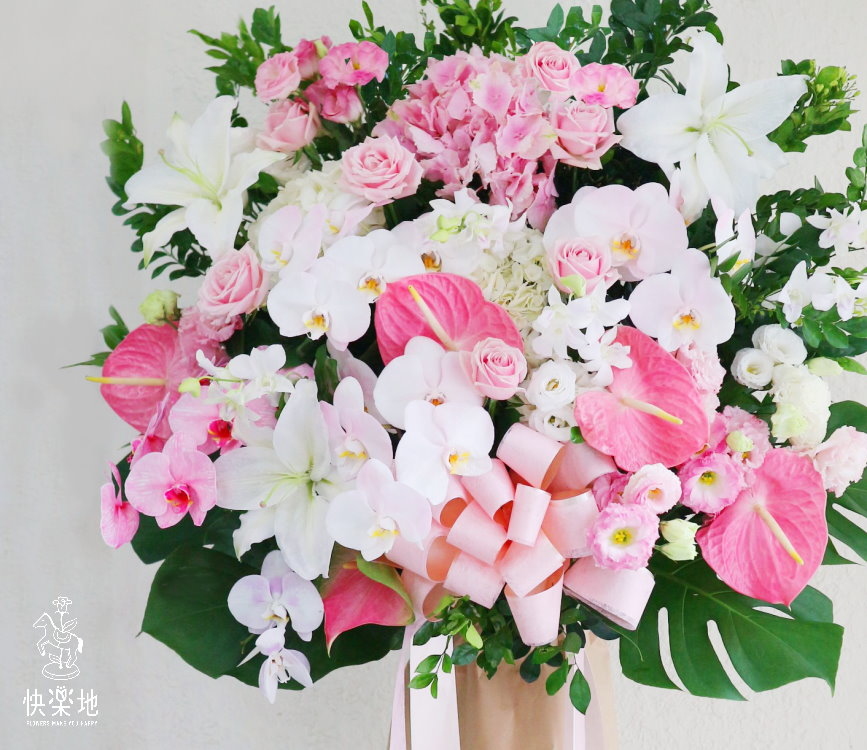 繁花似錦 I 高架花籃  SF190252