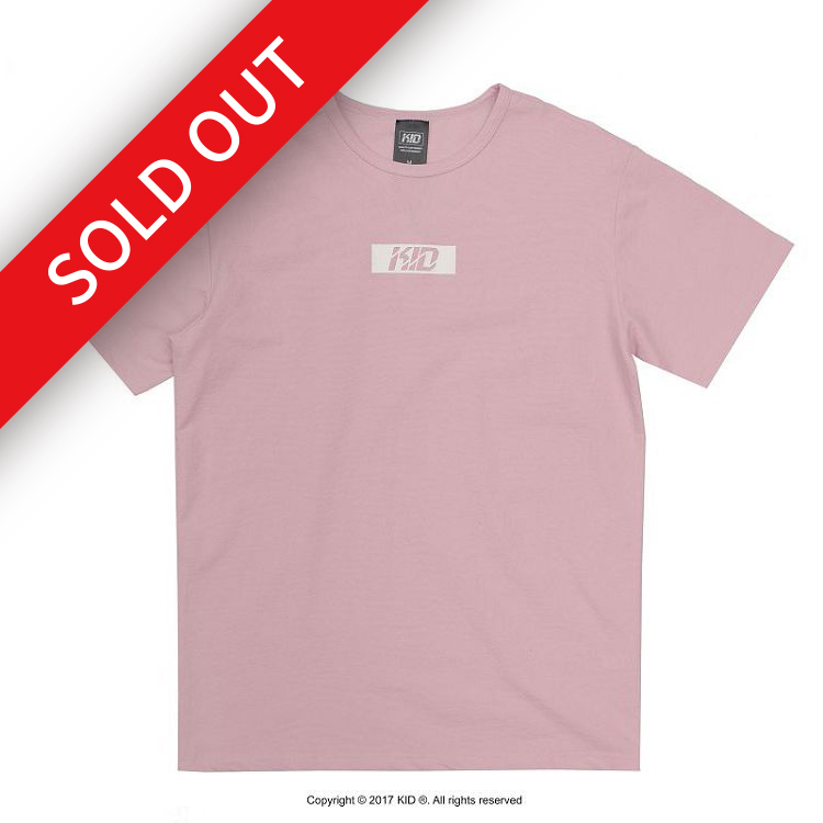 KID ® 方塊斜體Logo-T 粉