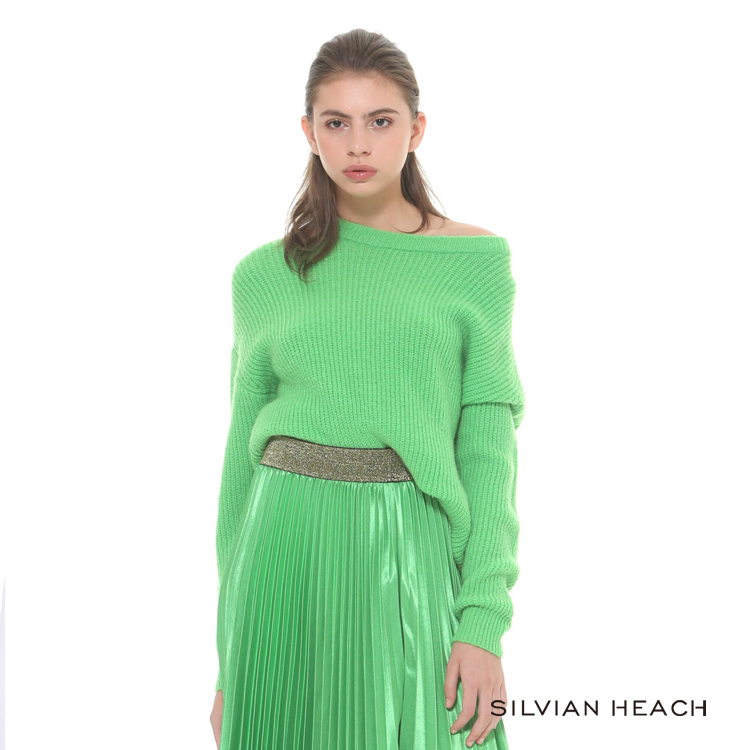 【silvian-heach】圓領素色長袖毛衣
