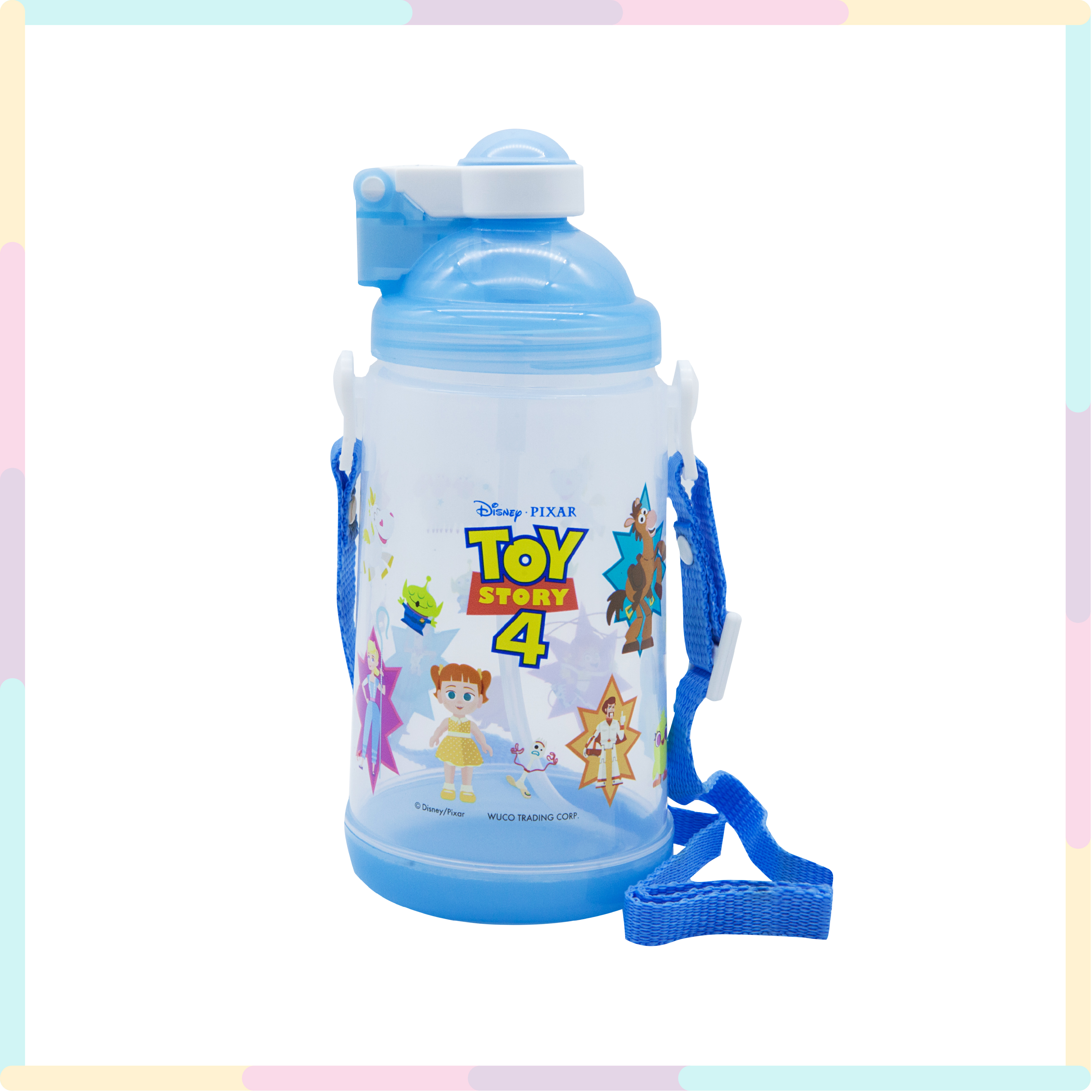 玩具總動員 彈蓋式背帶水壺650ml-35312