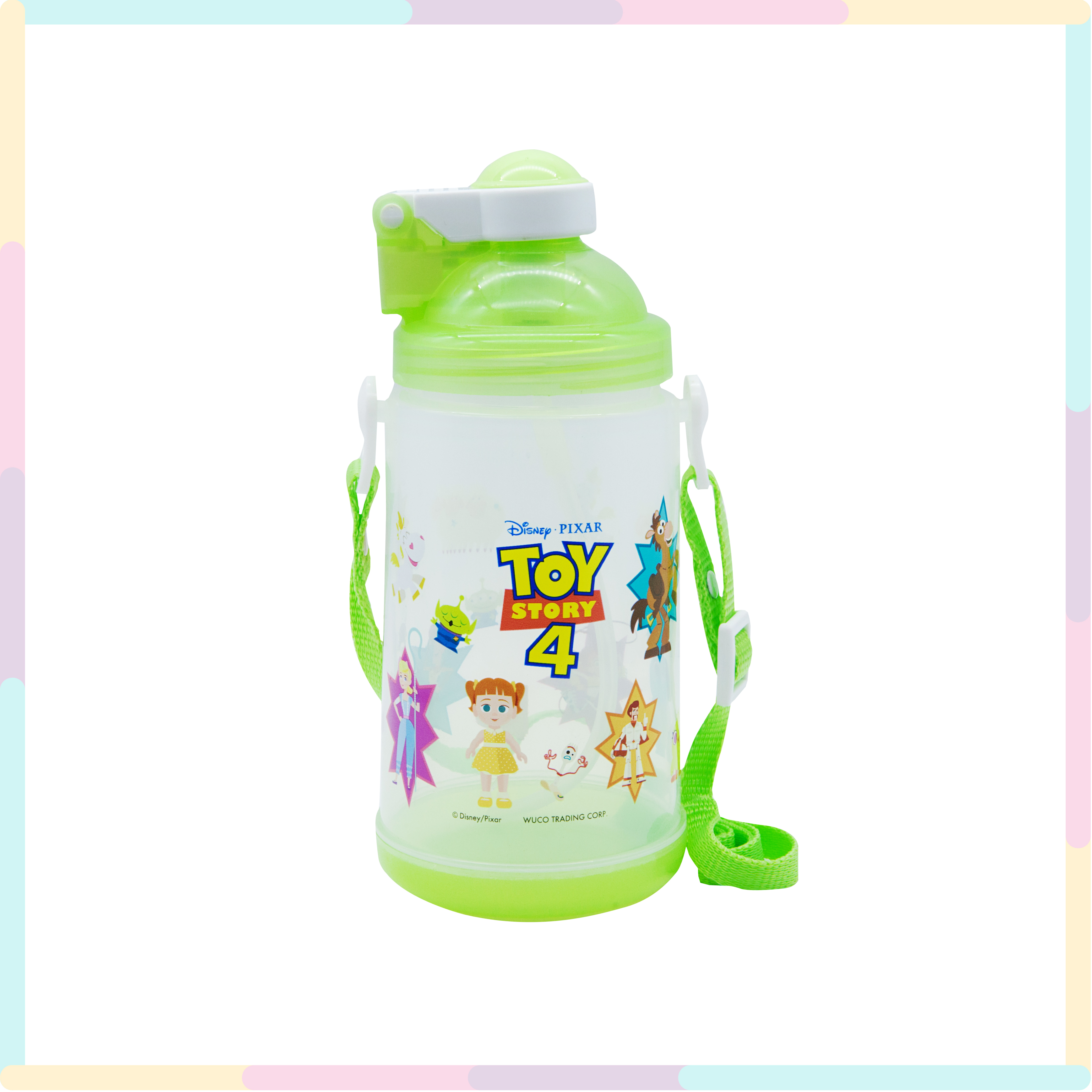 玩具總動員 彈蓋式背帶水壺650ml-35312