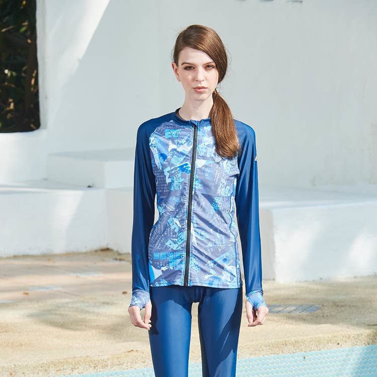 MAR-8812  女生防曬水母外套-深藍