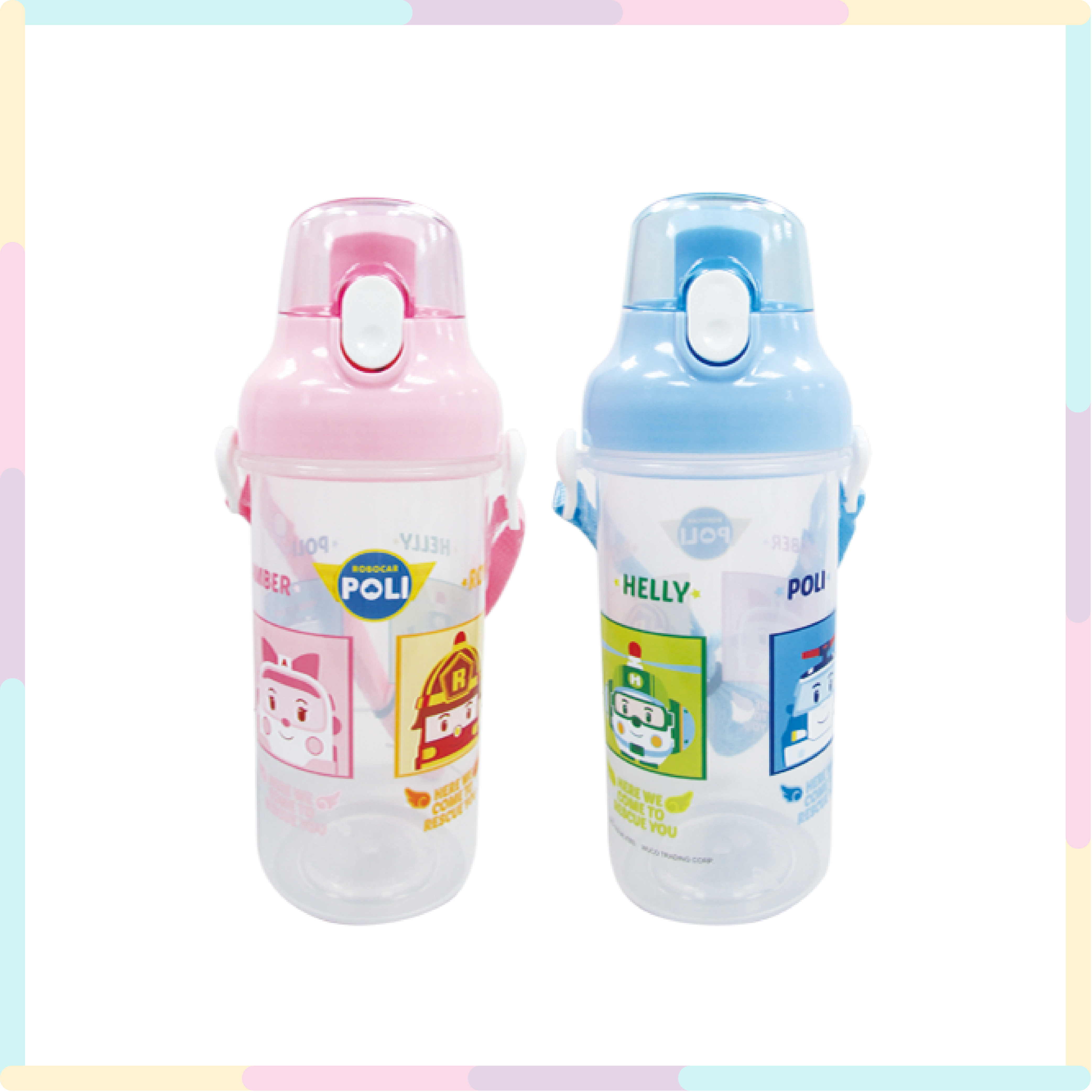 Poli  波力 直立式背帶水壺500ml-36338