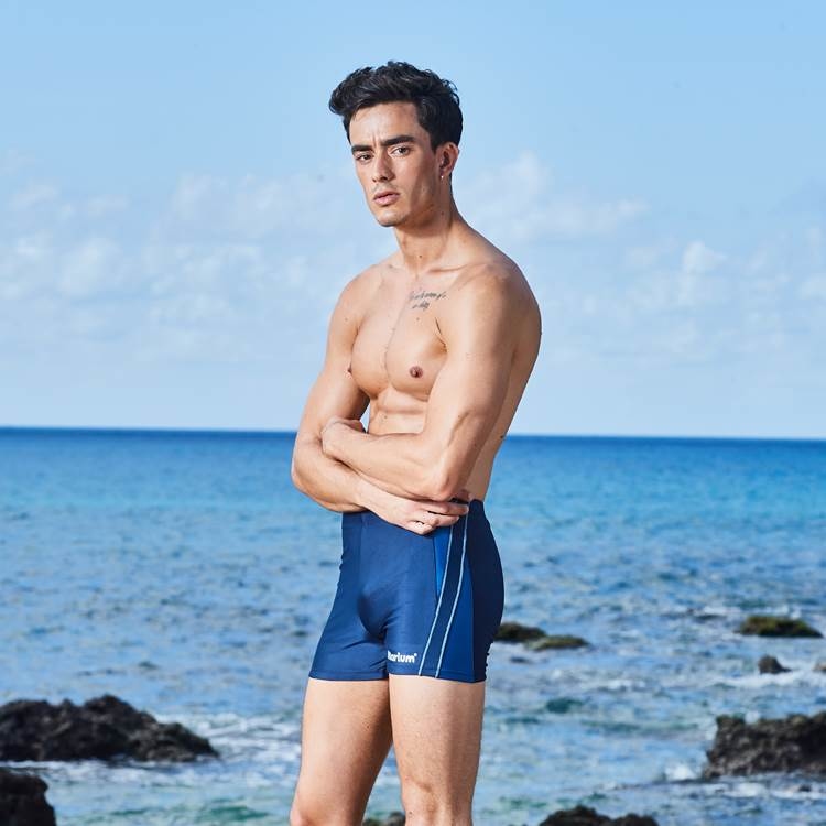 MAR-8155A  休閒平口褲 - 幽藍