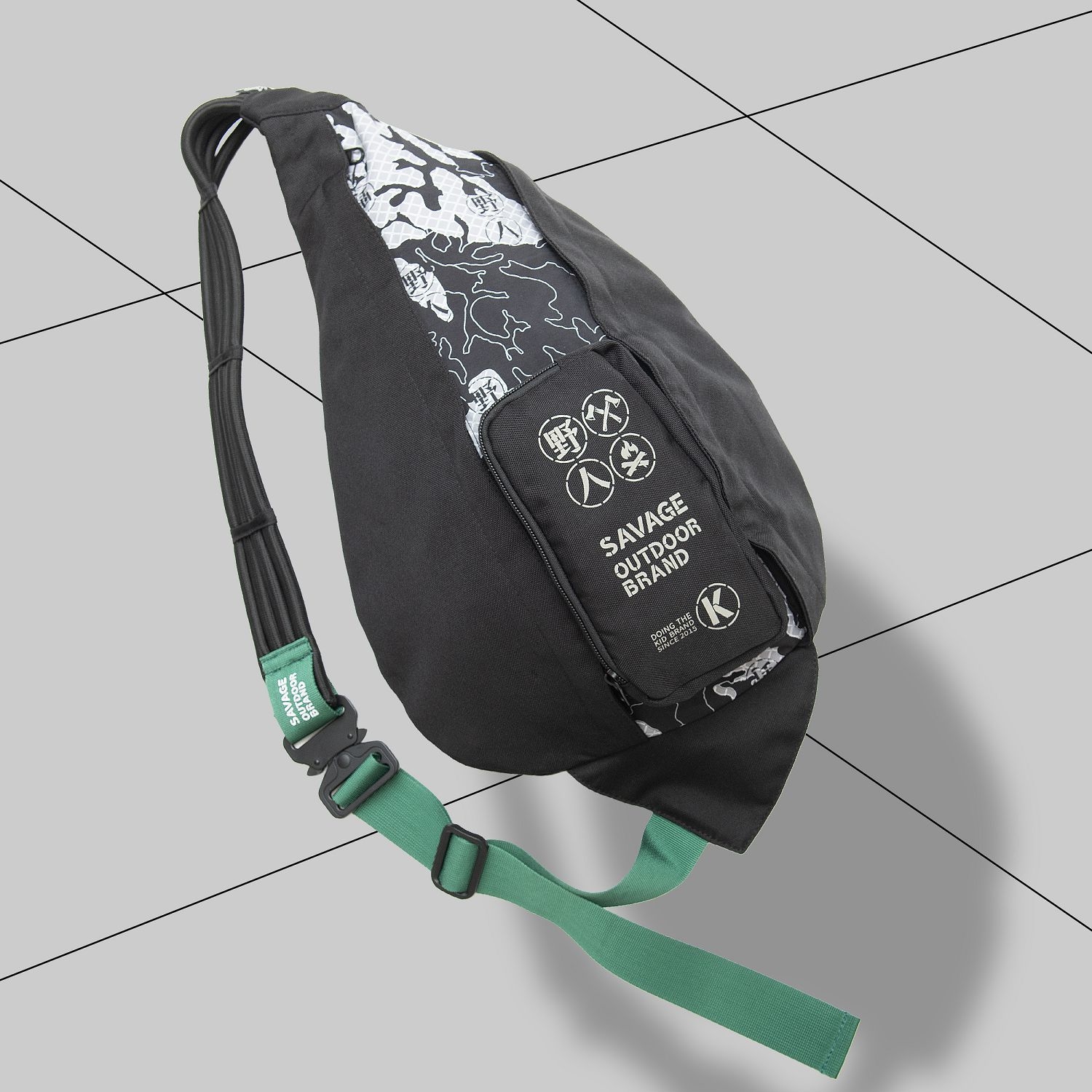 KID ® 野人抽繩斜背包