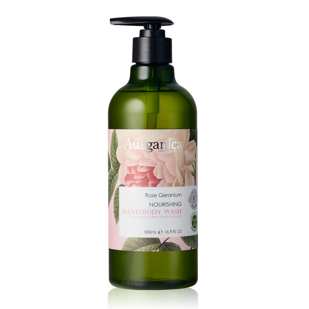 Ausganica 澳潔蕬 玫瑰天竺葵水嫩沐浴乳500ML