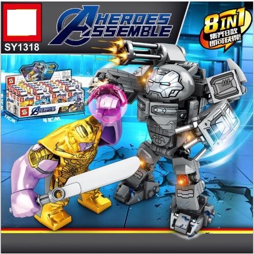 Various Avengers Endgame Minifigs with Combiner War Machine Buster Building Bricks Set NO BOX SY1318