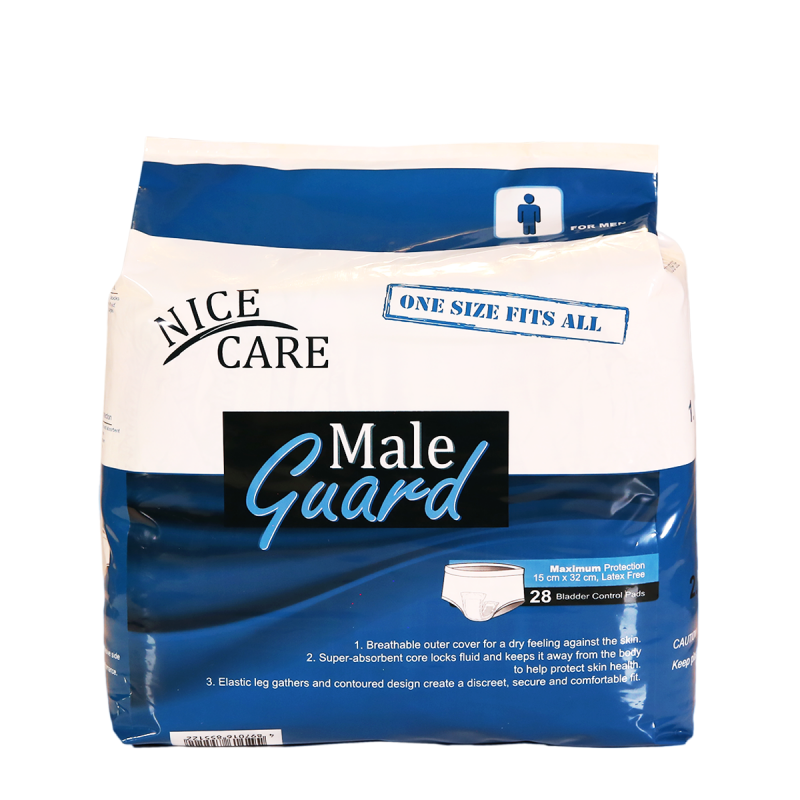 Nice Care 安心寶 - 男士輕度失禁墊 (32 x 15cm) | (原箱8包 x 28片)