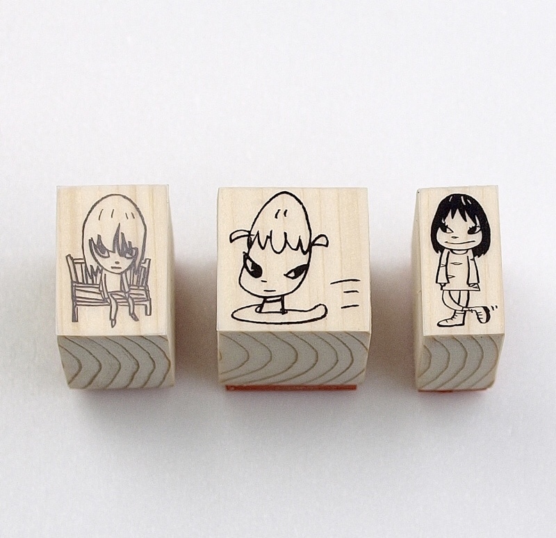 奈良美智 木製印章組 3入