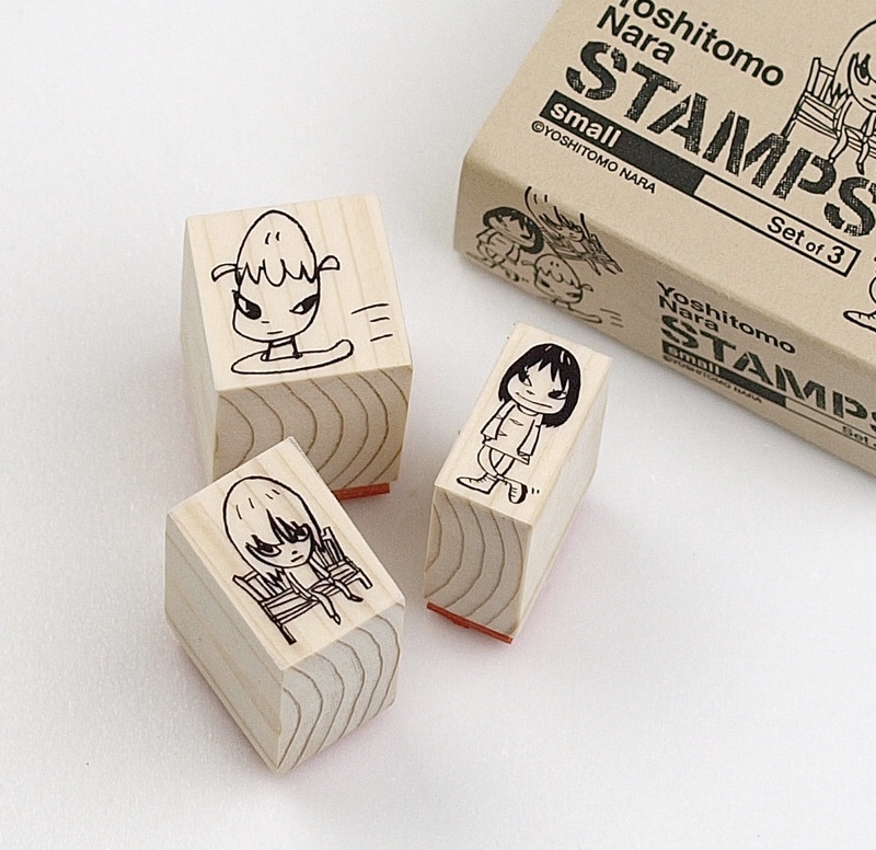 奈良美智 木製印章組 3入