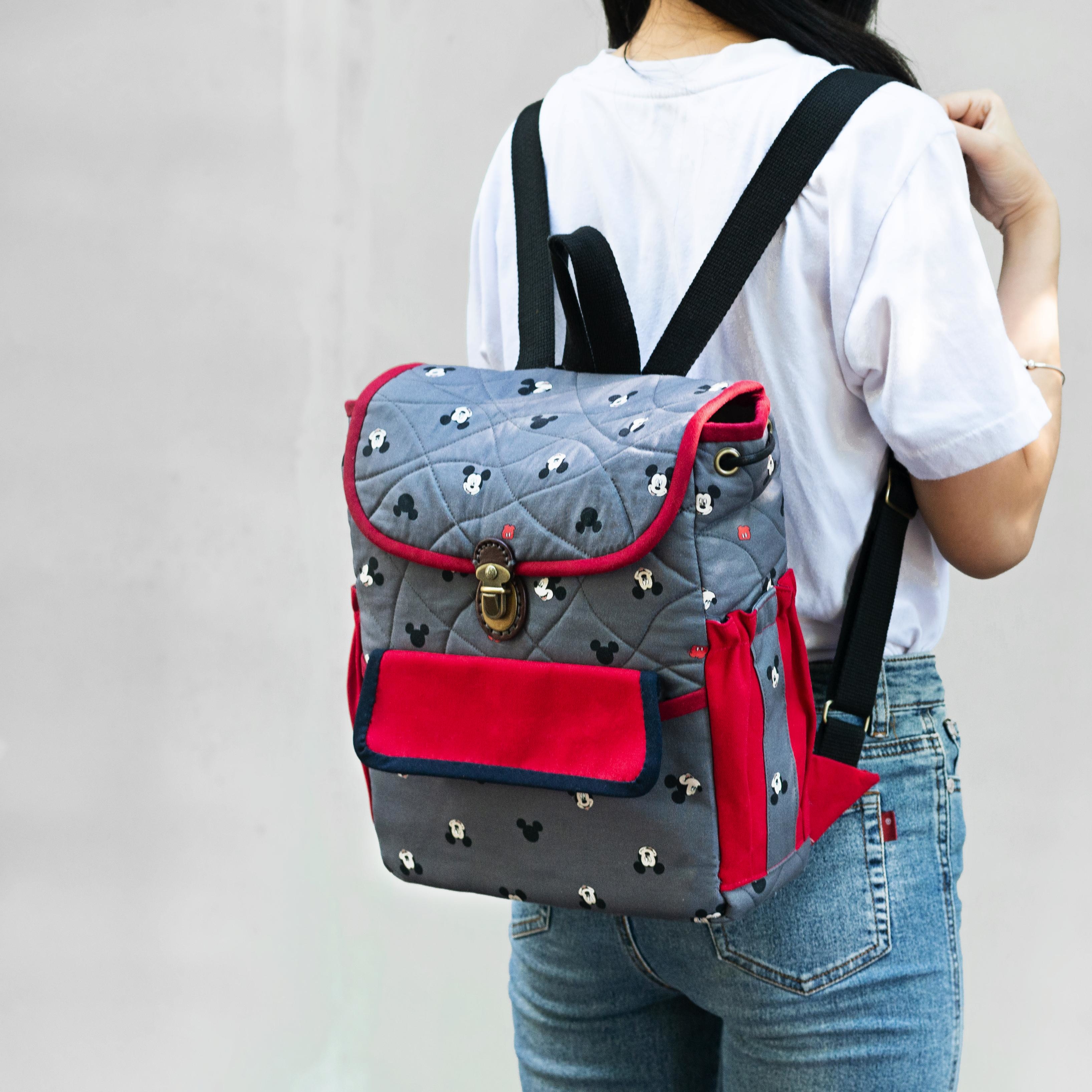 輕旅行束口小背包(材料包)