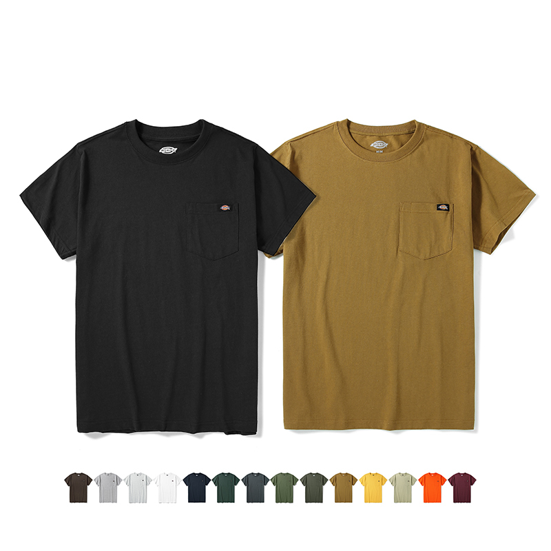 DICKIES 美規硬挺超重磅 6.75OZ 筆插 口袋短TEE