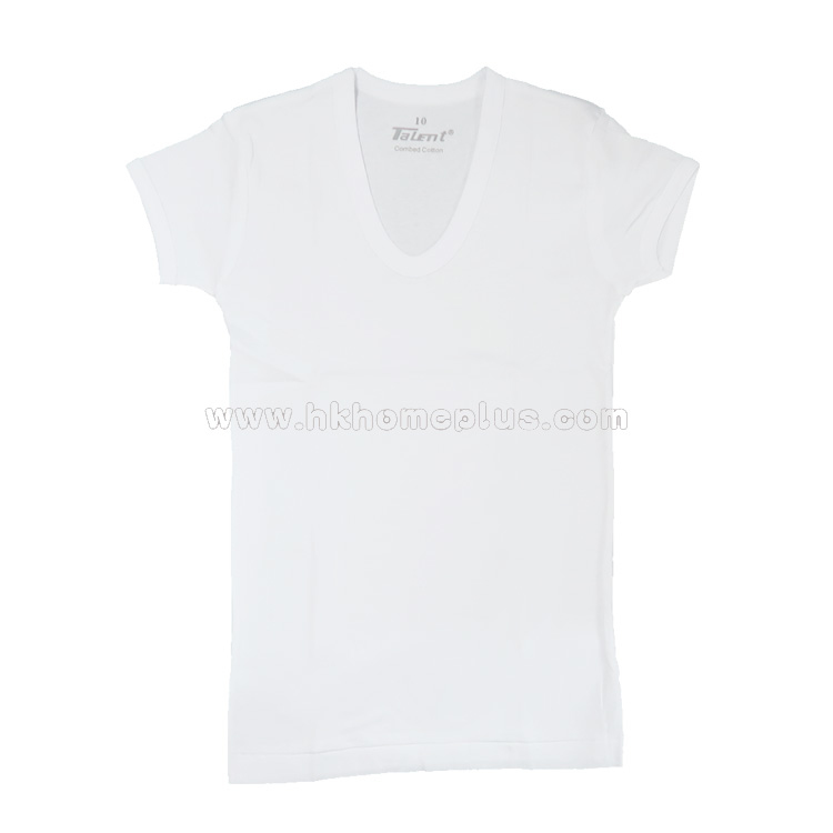 3件裝 精英牌: 童裝薄身大圓領短袖衫 (6-16碼)