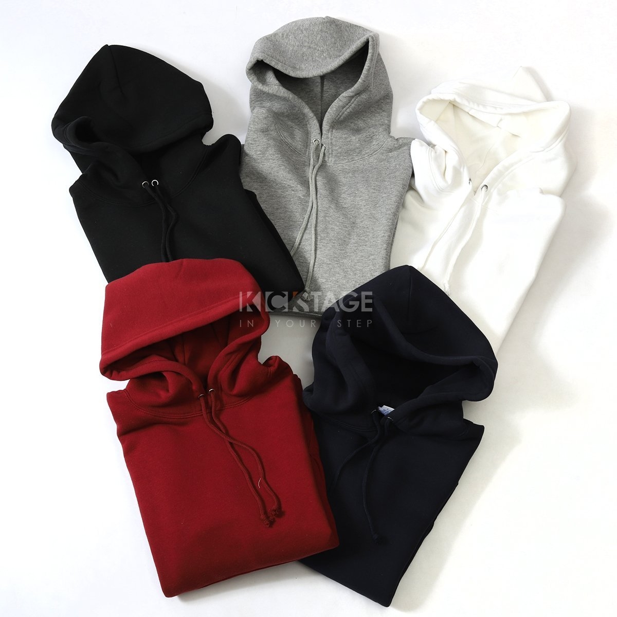 男女款 United Athle 素面 連帽 長袖 帽T 重磅 刷毛 黑 灰 白 深藍 10oz【561801】