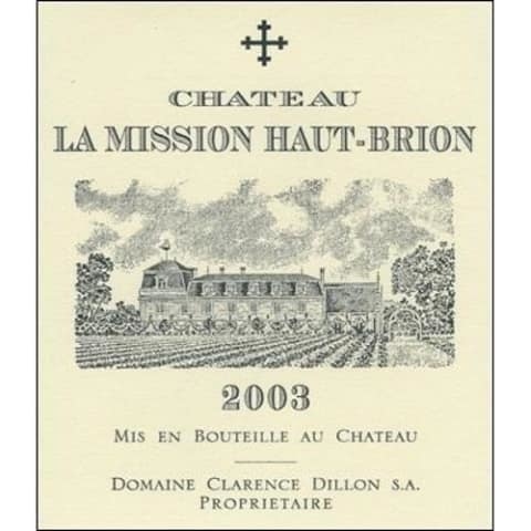 Chateau La Mission Haut Brion 2003 (RP93)