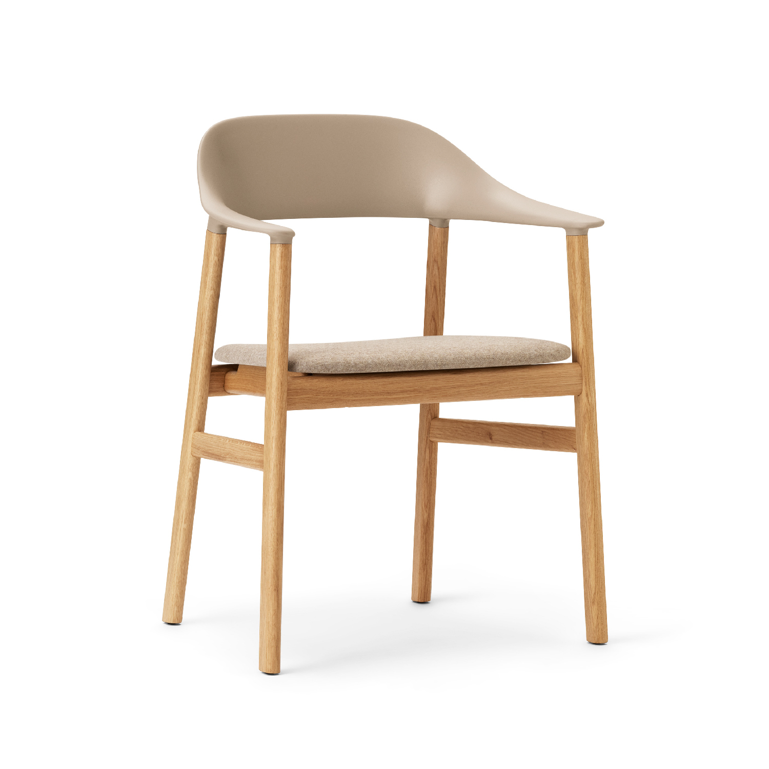 經典 / 布面坐墊橡木腳扶手椅 by normann Copenhagen