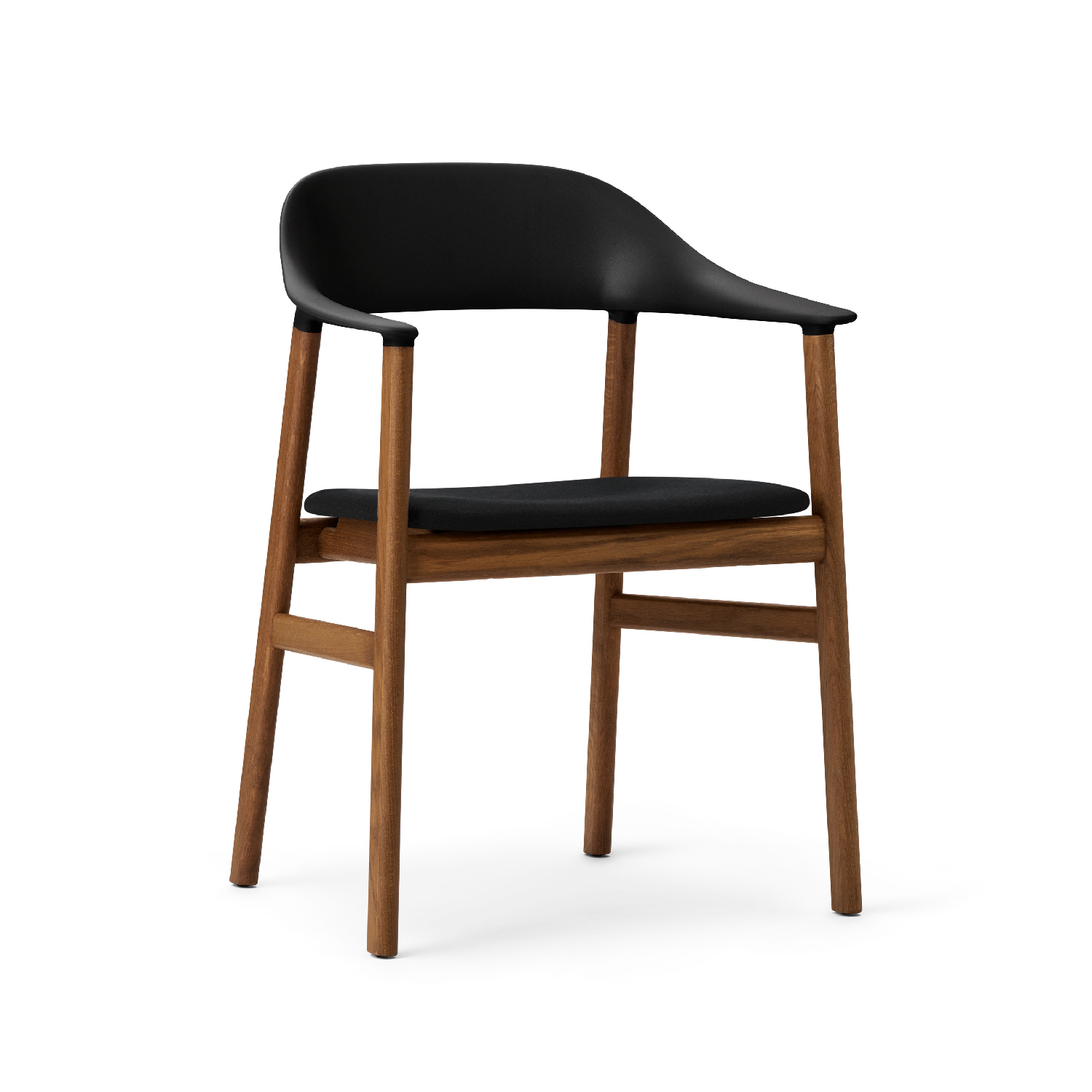 經典 / 布面坐墊煙燻橡木腳扶手椅 by normann Copenhagen