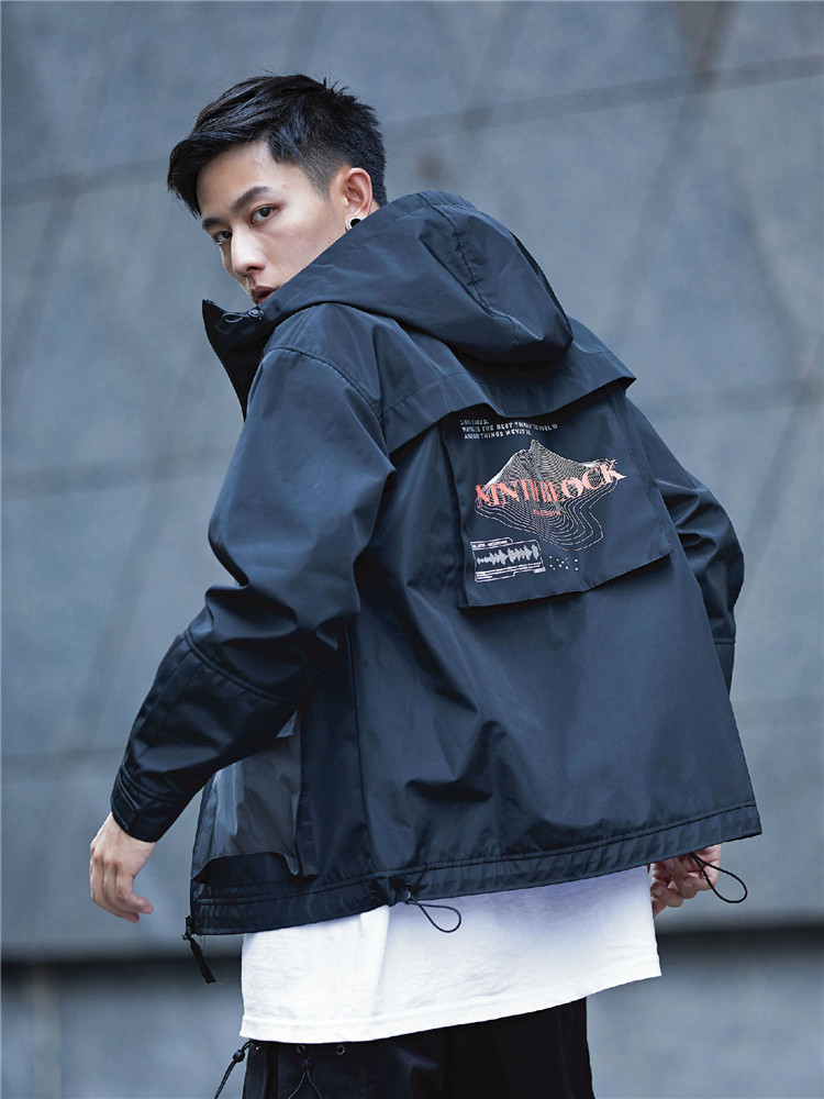 多口袋防風防水透氣戶外機能外套