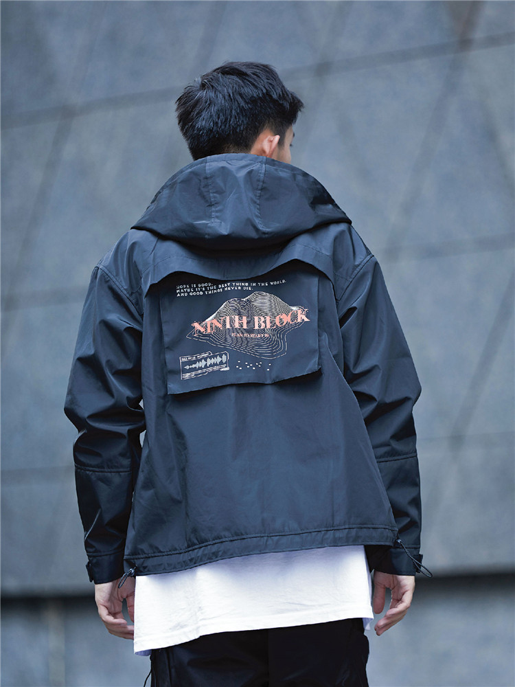 多口袋防風防水透氣戶外機能外套