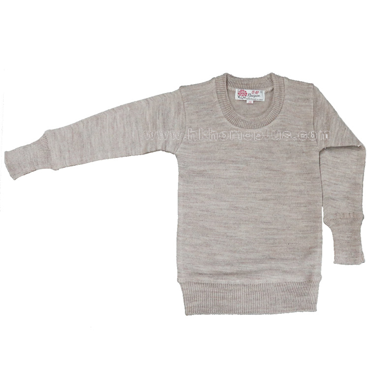 百艷牌: 童裝混毛長袖毛衣 (20-32碼)