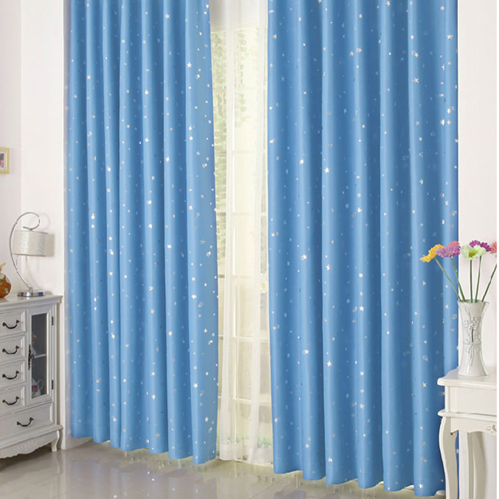 璀璨星空 • 天藍 • 遮光窗簾