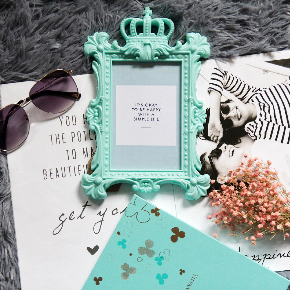 皇家巴洛克4x6相框-皇冠藍綠