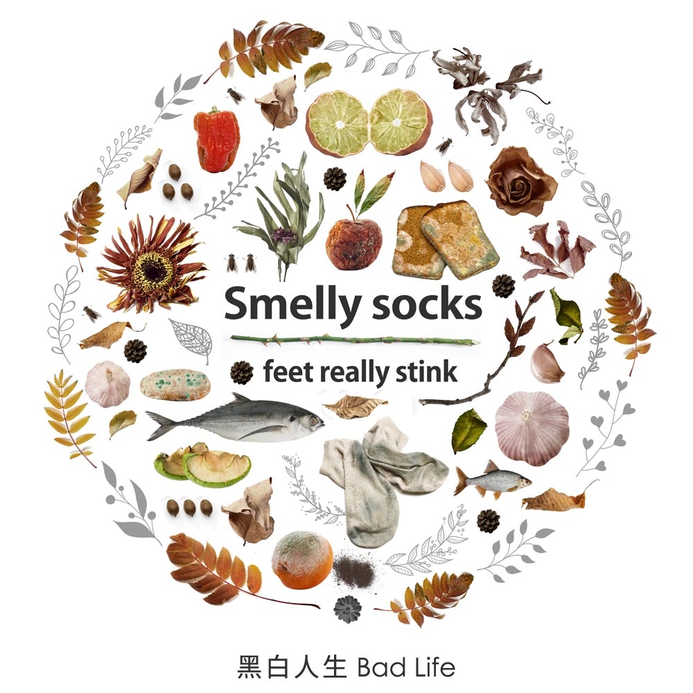 除腳臭除臭襪，還未換除臭襪先穿aPure除臭襪，沒穿Smelly socks feet really stink