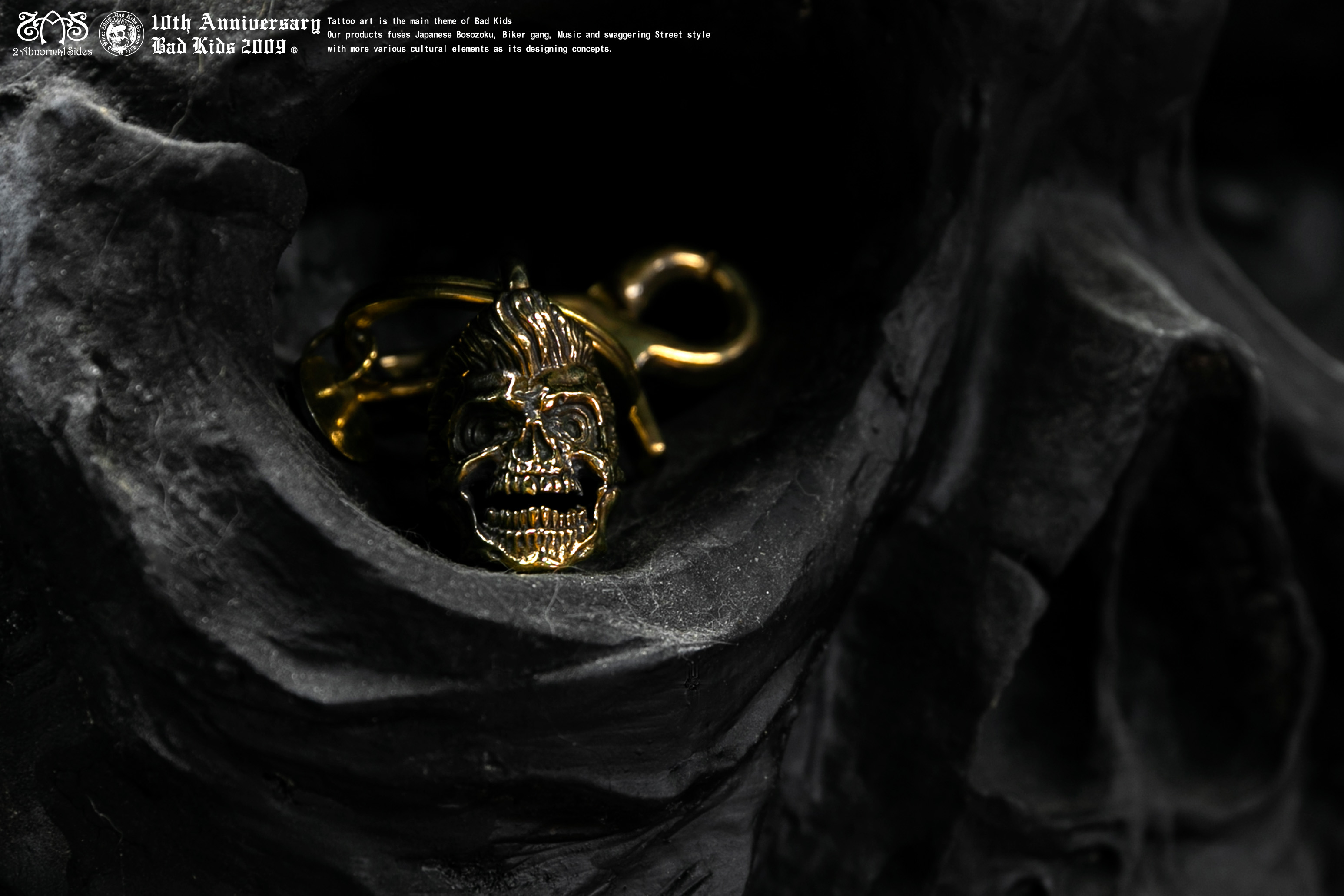 BAD KIDS 惡童 19A/W Skull bell key ring (骷髏鈴鐺 鑰匙圈 黃銅)