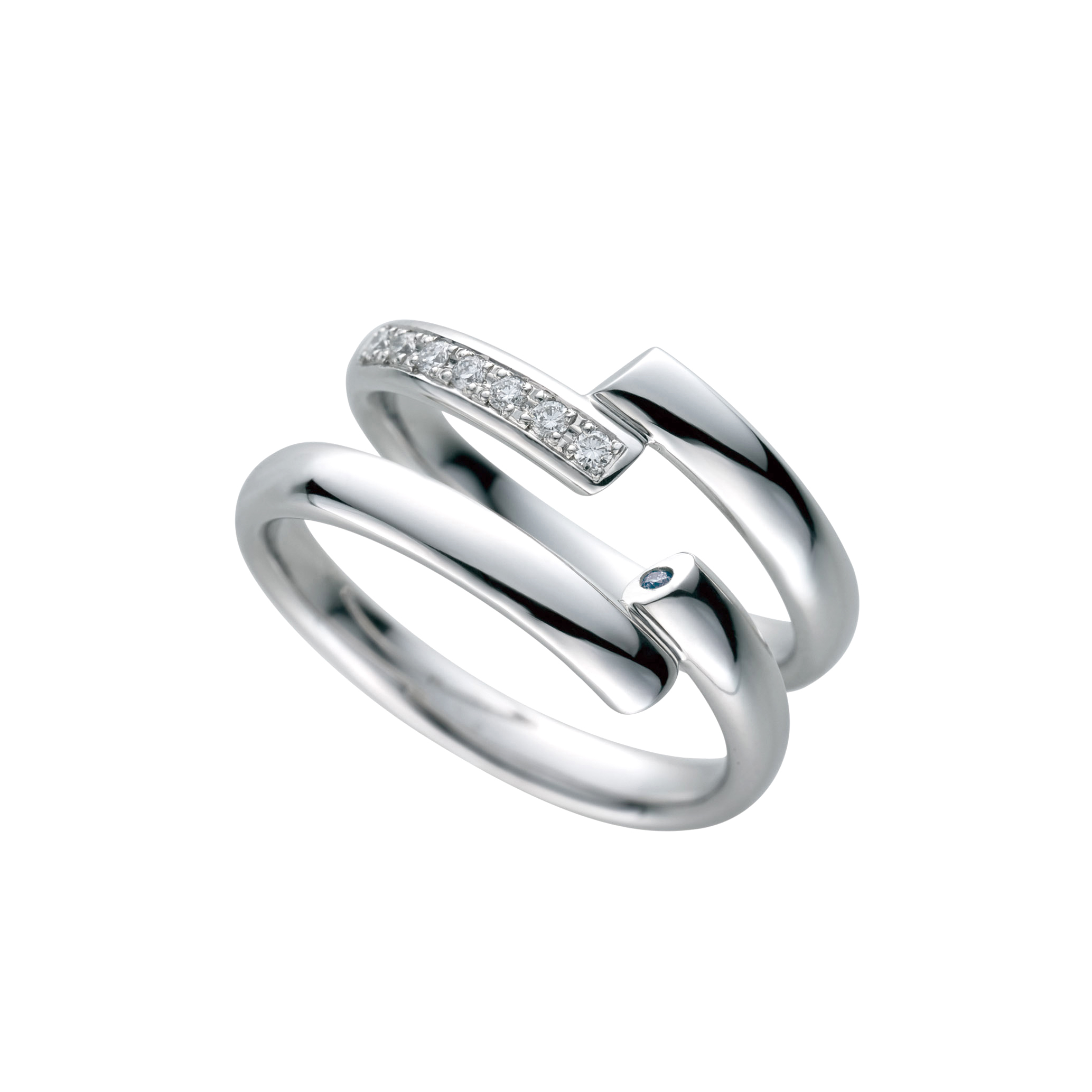 Something Blue - Spiral Life 鉑金 (Pt900) 結婚戒指