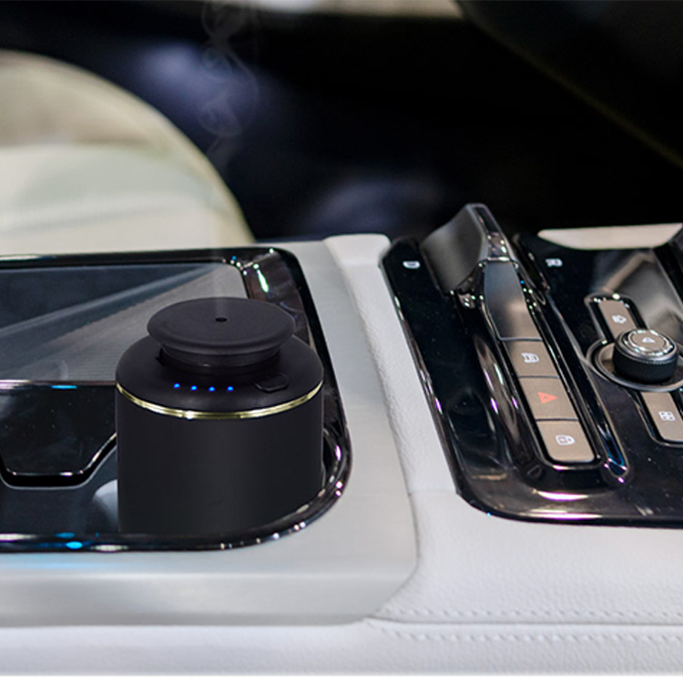 USB汽車、家居 圓柱形香薰擴香機 黑色 No:500243