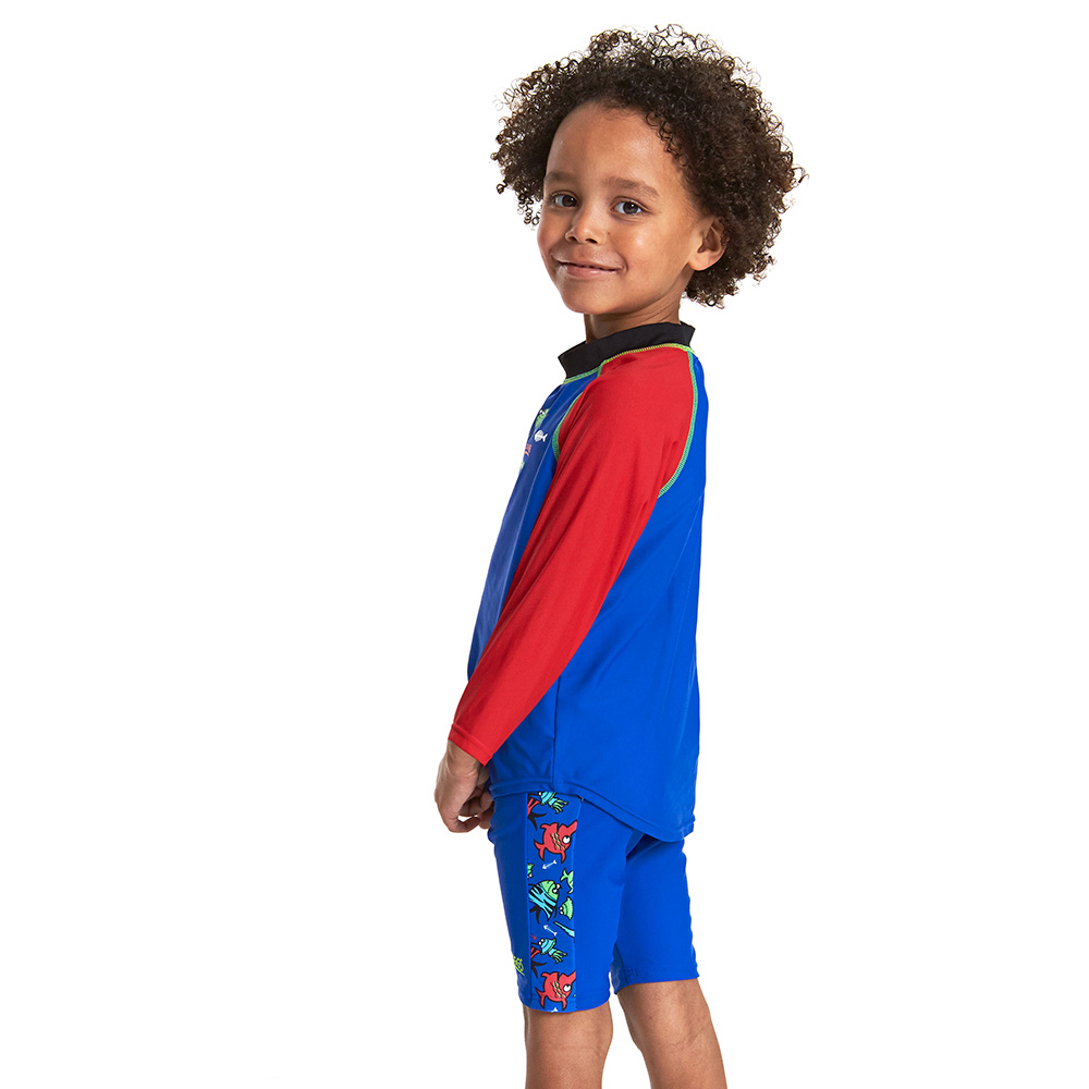 ZOGGS 幼童《聰明魚》永久抗氯長袖防曬衣