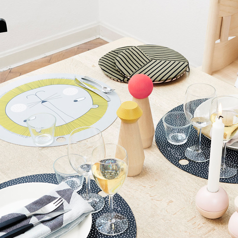 OYOY  圓形矽膠餐墊  /  獅子王