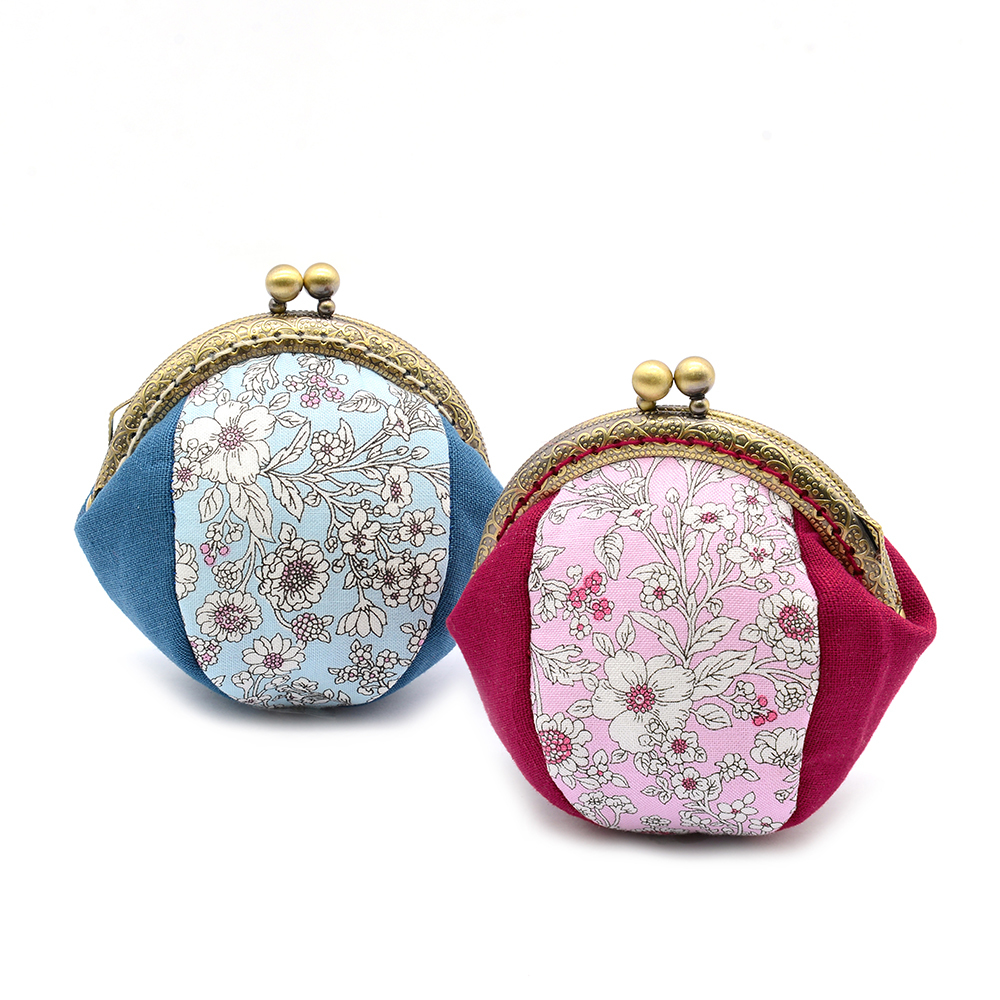 桃子形口金包(材料包)/個