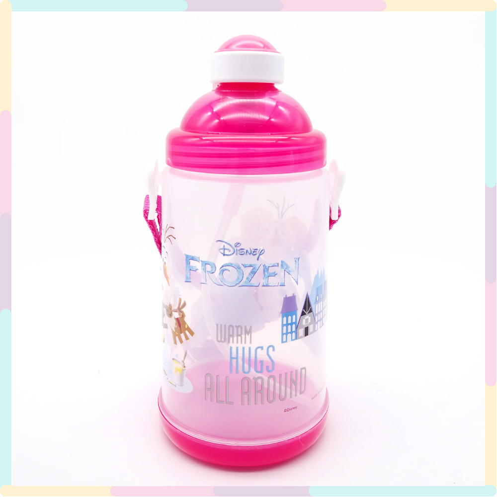 Frozen冰雪奇緣 彈蓋式背帶水壺650ml-33312