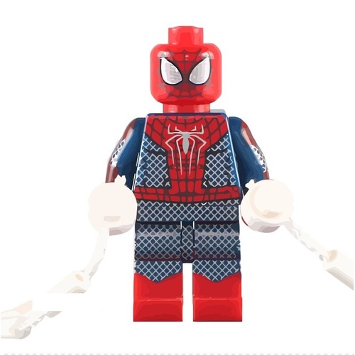 01 Big Bricks Custom Space spiderman Mavrel DC Super...