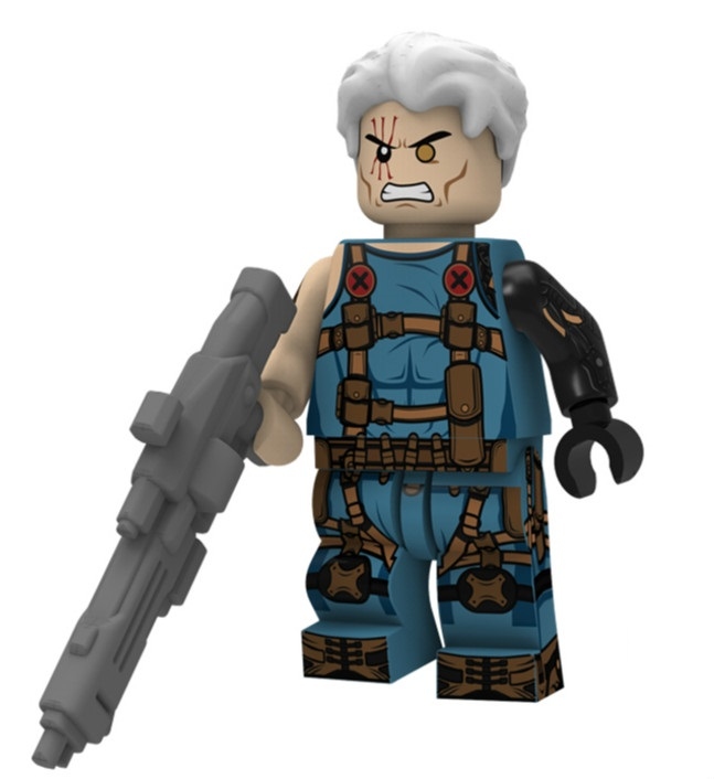 Cable Deadpool Custom Marvel SuperHeroes Minifigures Minifigs Fit Lego P1493