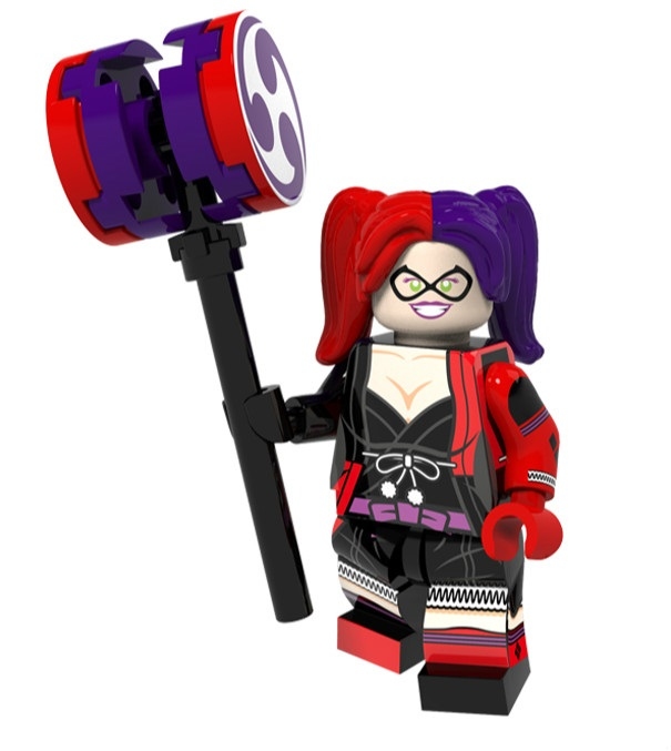 Harley Quinn Custom Marvel SuperHeroes Minifigures Minifigs Fit Lego P1496